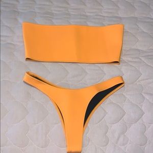 Neon Orange Hoaka Swimwear Bikini Set